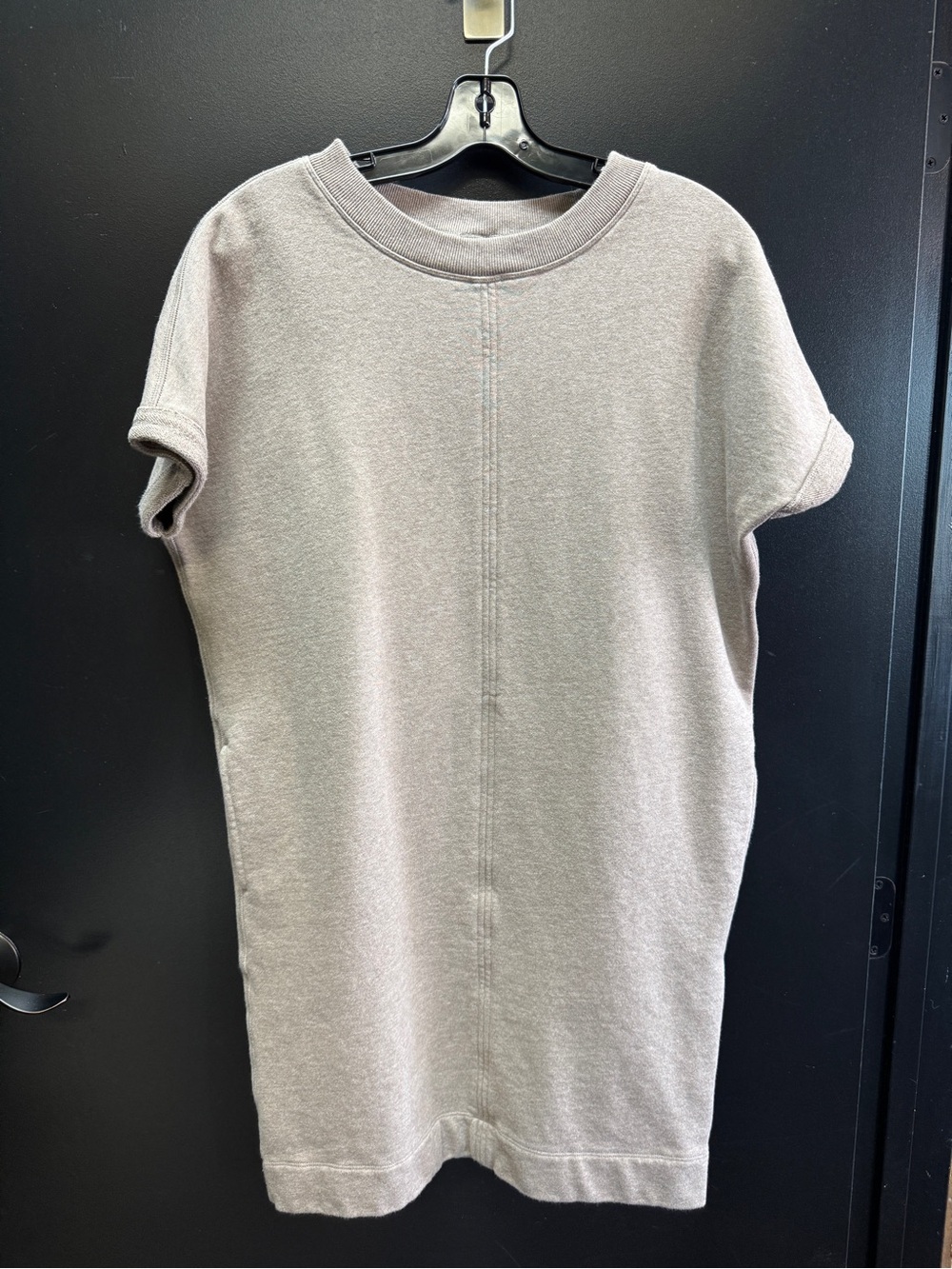 Kit and Ace Short-Sleeve Knit Dress in Taupe